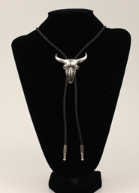 Double S 22233 Adult Steer Skull Bolo Tie