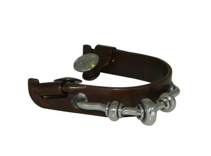 116-190 Bumper Spur with Smooth Rowels in Brown Steel