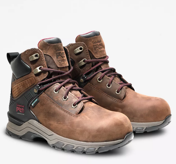 Women's Timberland TB1A4115 Brown 6" Hypercharge Nano Toe Waterproof Lace Up Boot