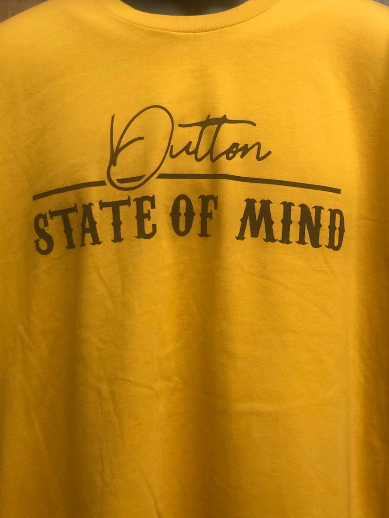 "Dutton State of Mind" Antique Gold Next Level Short Sleeve T-Shirt