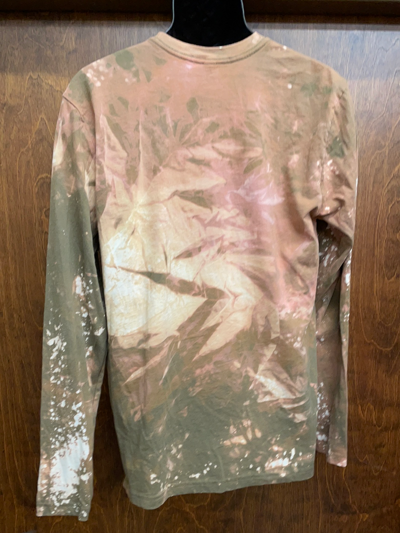 "Leopard Bleached" Yellowstone Logo Long Sleeve Next Level T-Shirt *Closeout*