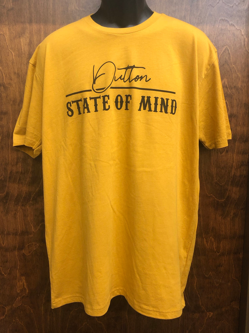 "Dutton State of Mind" Antique Gold Next Level Short Sleeve T-Shirt