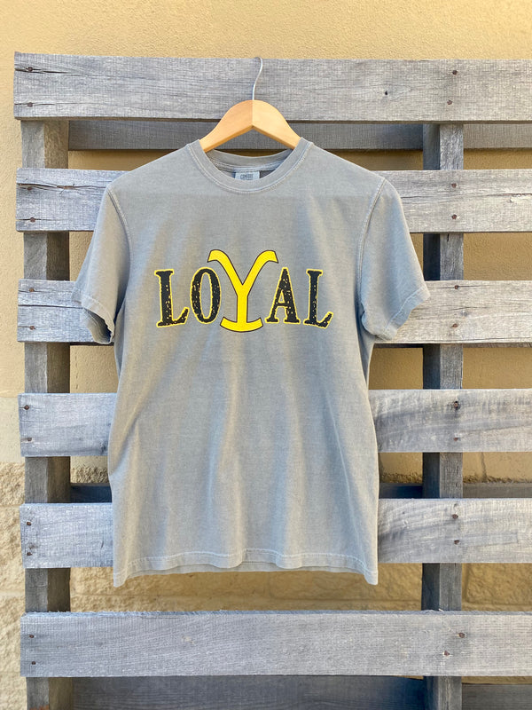 Yellowstone Loyal Grey Comfort Color Short Sleeve T-Shirt *CLOSEOUT