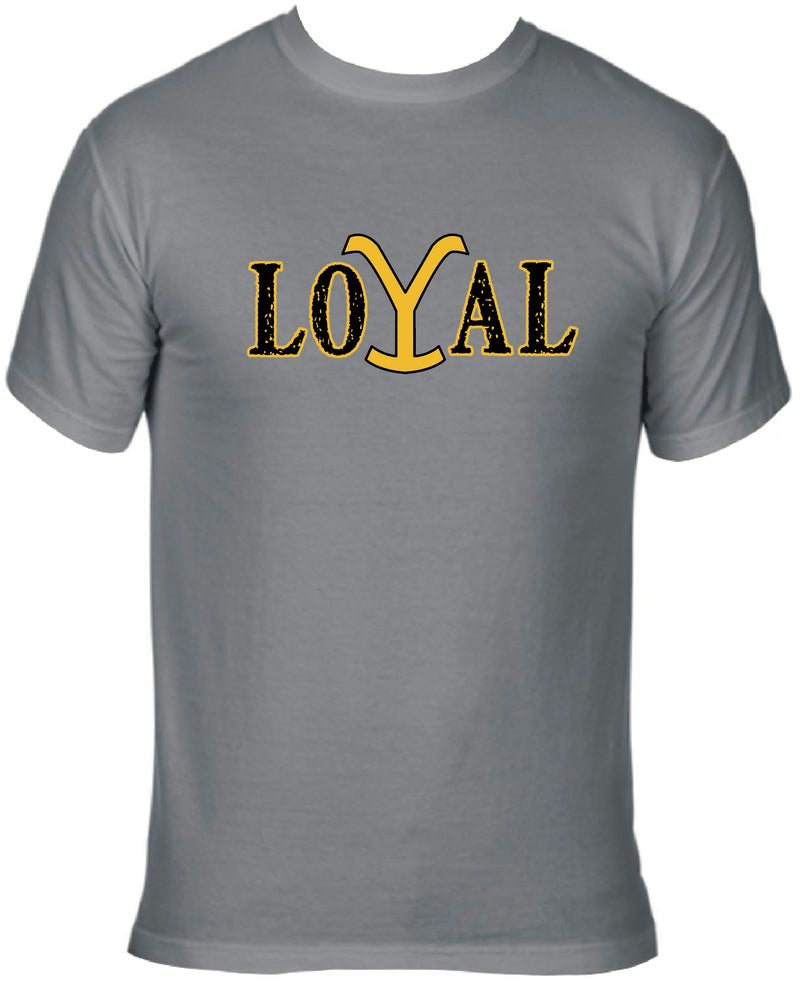 Yellowstone Loyal Grey Comfort Color Short Sleeve T-Shirt *CLOSEOUT