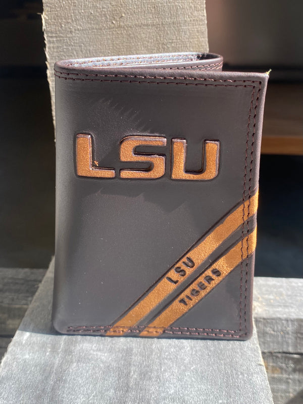 LSU Tigers NCAA Tri-Fold Wallet