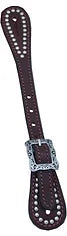 Hilltop Tack Supply RB-639 Men's Tear Drop Spur Strap with Spots