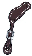 Hilltop Tack Supply RB-649 Men's Tear Drop Spur Strap with Spots