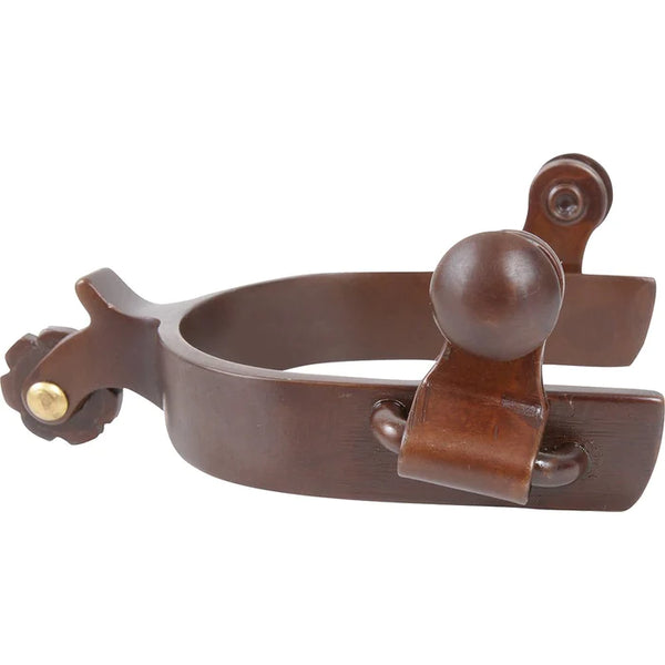 Classic Equine SPUR58KP Youth Brown Iron Spurs