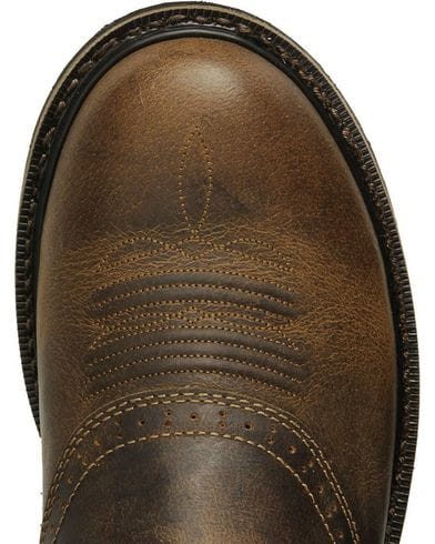 Justin WK4660 Men's 11" Sawdust Waxy Brown Round Toe